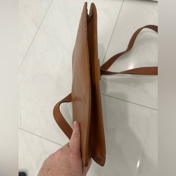 Ralph Lauren Vintage Tan Leather Flap Crossbody - Picture 8 of 12